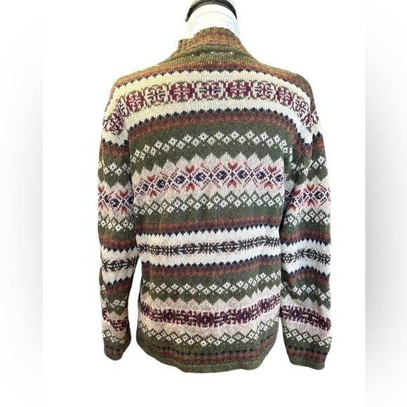 Casual Corner Annex Zippered Cardigan Sweater Size Medium Fall Colors - Picture 3 of 5